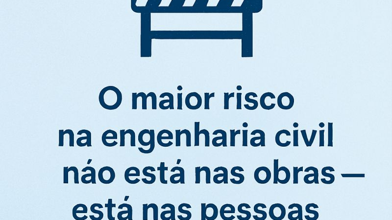 O Risco da engenharia civil são as pessoas